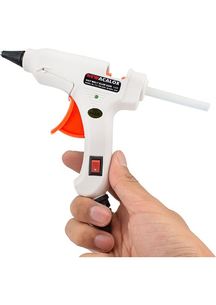 113 Beyaz 20W, Ab Newacalox 20W Ab/abd Sıcak Tutkal Tabancası ile Ücretsiz 20 Adet 7mm Tutkal Sopa Endüstriyel Mini Silahlar Termo Elektrikli Isı Sıcaklığı Aracı (Yurt Dışından) fiyatları