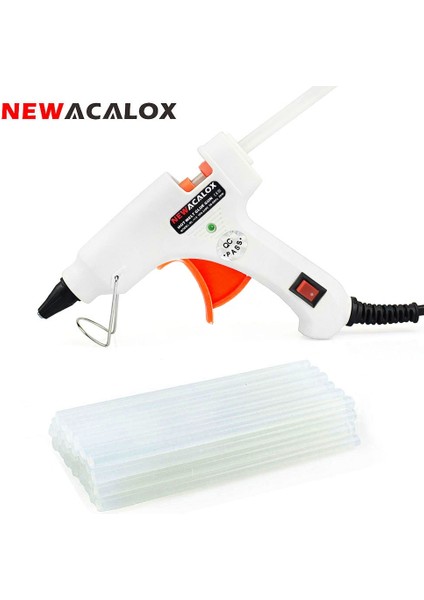 113 Beyaz 20W, Ab Newacalox 20W Ab/abd Sıcak Tutkal Tabancası ile Ücretsiz 20 Adet 7mm Tutkal Sopa Endüstriyel Mini Silahlar Termo Elektrikli Isı Sıcaklığı Aracı (Yurt Dışından) indirimleri