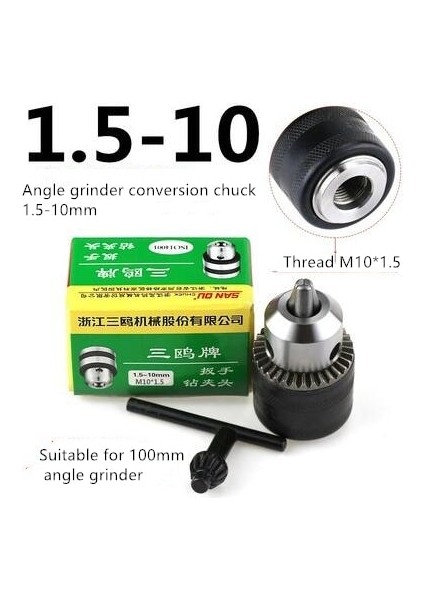 18 1.5-13MM Metal Sabit Anahtarlı Matkap Ucu Chuck Dönüştürücü Açı Öğütücü Matkap Tuşları 1/2 Inç 20 Unf Konu Adaptörü (Yurt Dışından)