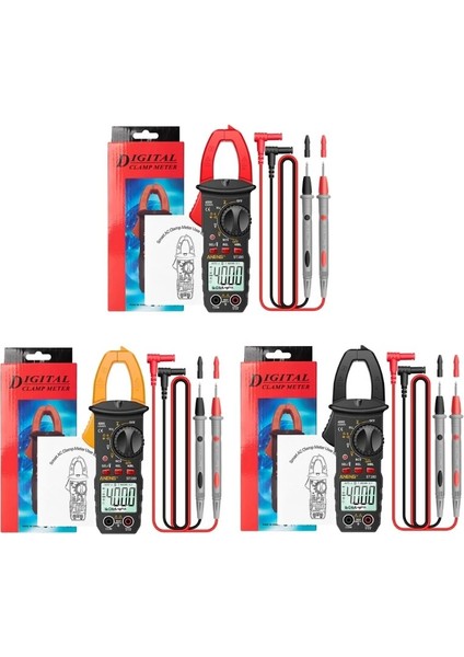 Siyah ST180 Dijital Pens Metre Dijital Multimetre 600 Amp Trms 6000 Ac Akım Ac Gerilim Test Direnci 367D ile Ncv'yi Sayar (Yurt Dışından)