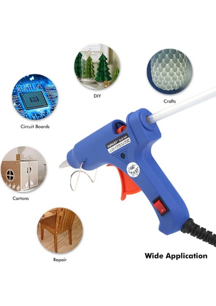 1 Tutkal Çubuğu ile 20W Yüksek Sıcaklık Isıtıcı Eriyik Sıcak Tutkal Tabancası 1/10/50 Adet Tutkal Çubukları Greft Onarım Aracı Isı Tabancası Metal/ahşap Çalışma (Yurt Dışından) fiyatları