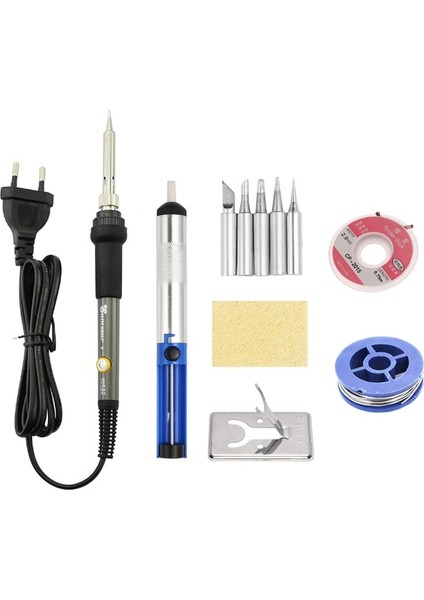 Gri Set-4 220V Ab Tak 60W/80W Dijital Elektrikli Havya Seti Ayarlanabilir Sıcaklık Mini Kolu Isı Kalem Kaynak Aracı Seramik Isıtıcı Demir Ipuçları (Yurt Dışından)