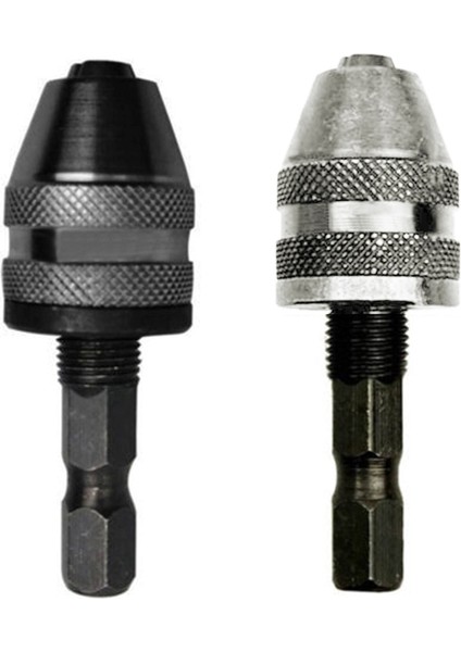 Gümüş 0.5-3.6mm Anahtarsız Matkap Aynası Elektrikli Matkap Tornavida Darbeli Sürücü Adaptörü Mini Collet 1/4 ''hex Shank Hızlı Değişim Adaptörü (Yurt Dışından)