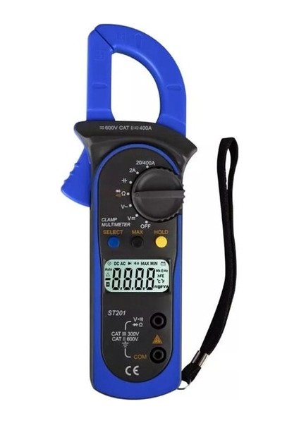 Mavi 4000 Sayımlar Kelepçe Ampermetreler Transistör Kondansatör Test Cihazı Güç Testi Aneng ST201 Dijital Kelepçe Multimetre Gerilim Akım Test Cihazı (Yurt Dışından)
