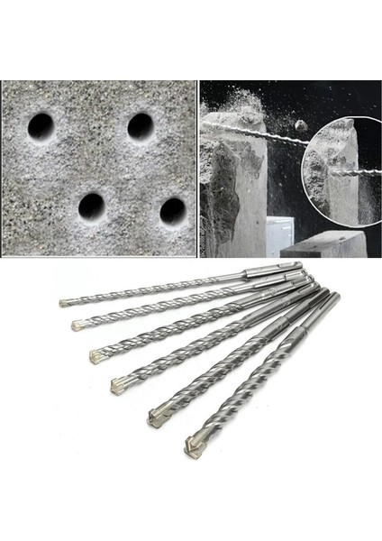 Set (5-16MM) 160MM Elektrikli Darbeli Matkap Uçları 5/6/8/10/12/14/16MM Çapraz Tip Tungsten Çelik Alaşım Sds Plus Duvar Beton Kaya Taş (Yurt Dışından) modelleri