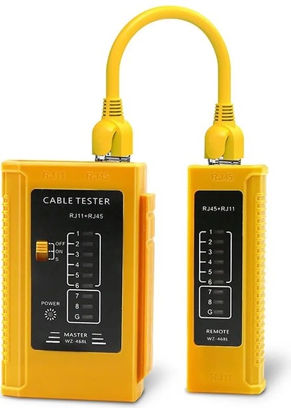 Yenı Ağ Kablosu Test Cihazı Telefon Kablosu Hattı Denetleyicisi Profesyonel RJ45 RJ11 Lan Kablo Test Cihazı Ağ Aracı (Yurt Dışından)