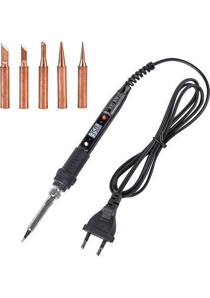 Yeşil 80W 110V, Abd Jcd Elektrikli Havya 80W Ayarlanabilir Sıcaklık LCD Kaynak Aracı Seramik Isıtıcı Havya Kafa Kaynak Onarım Araçları (Yurt Dışından)