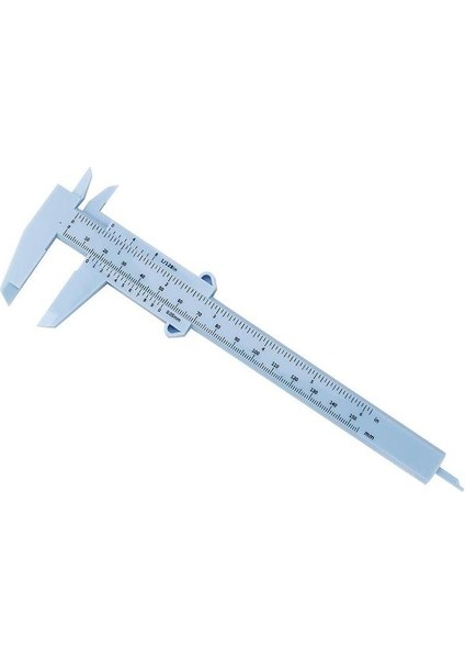 150MM Mavi 0-150MM Dıy Aracı Ağaç Işleme Metal Işleme Sıhhi Tesisat Modeli Yapımı Plastik Sürmeli Kumpas Diyafram Derinlik Çapı Ölçü Aracı (Yurt Dışından)