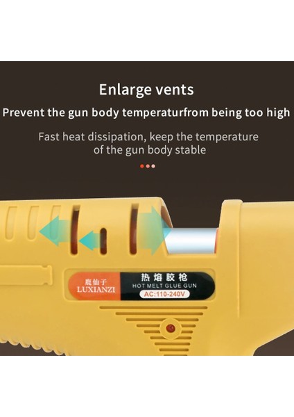 Bir Set 1 120W, Abd Luxıanzı 40W/60W/80W/120W Sıcak Tutkal Tabancası Seti 7/11MM Tutkal Çubukları Yüksek Sıcaklık Elektrikli Isıtıcı Tamir Dıy Aracı Mini Tabancalar (Yurt Dışından) indirimleri