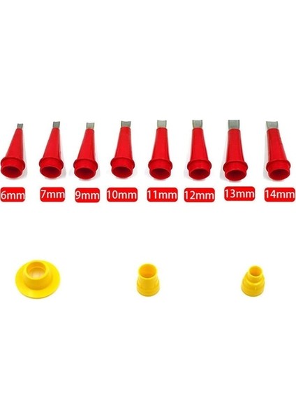 11PCS-A Kalafat Memesi Paslanmaz Çelik Kalafat Memesi Aplikatörler Tabanlı Kalafat Sonlandırıcı Mastik Bitirme Aracı Mutfak Banyo Için (Yurt Dışından)
