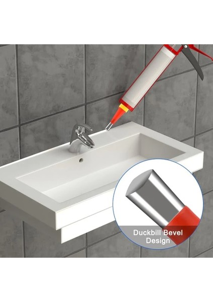 11PCS-A Kalafat Memesi Paslanmaz Çelik Kalafat Memesi Aplikatörler Tabanlı Kalafat Sonlandırıcı Mastik Bitirme Aracı Mutfak Banyo Için (Yurt Dışından)