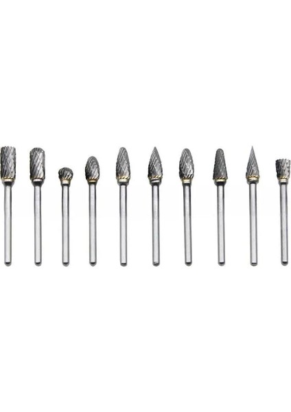 10PC Duble-Grained-2 10PCS 3mm Shank 6mm Kaba Diş Tungsten Karbür Döner Dosya Çapak Taşlama Ahşap Alüminyum Freze Kesici Ağaç Işleme Aletleri (Yurt Dışından) indirimleri
