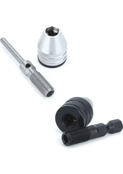 Kelepçe Aralığı 0.6-8mm Matkap Chuck Anahtarsız Tornavida Darbeli Sürücü Adaptörü Elektrikli Mikro Motor Kelepçesi Mini Chuck Fikstürü Hex Shank Matkap Uçları Adaptörü (Yurt Dışından)