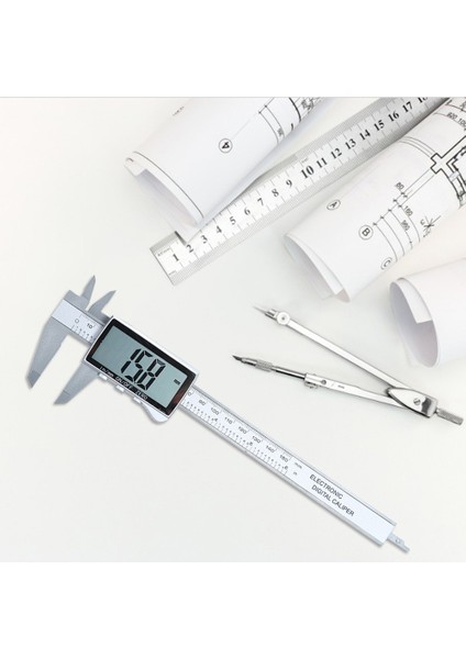 Siyah 150MM 100/150MM Tam Ekran Kumpas Elektronik Dijital Sürmeli Kumpas Ölçer Yüksek Hassasiyetli Endüstriyel Sınıf Ölçme Aletleri (Yurt Dışından) indirimleri