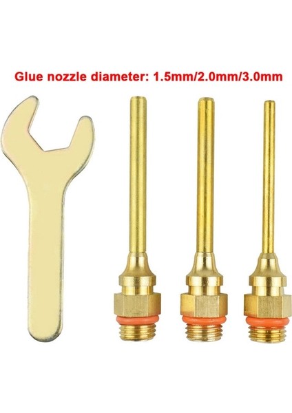 GN70-4PC Newacalox Büyük Çaplı Sıcak Tutkal Tabancası Memesi 1.5X55MM 2.0X38MM 3.0X38MM 3 Adet/grup Yüksek Kaliteli Çelik Malzeme (Yurt Dışından)