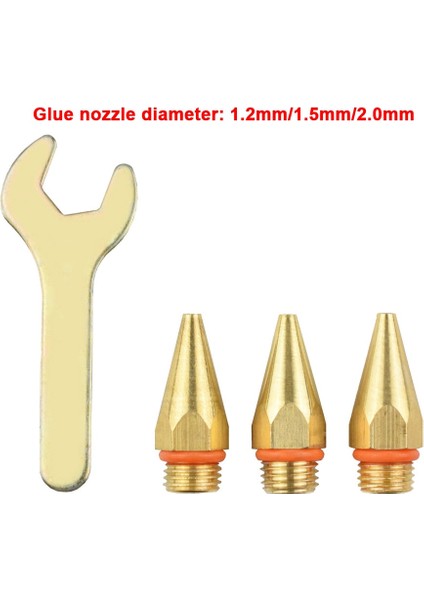 GN70-4PC Newacalox Büyük Çaplı Sıcak Tutkal Tabancası Memesi 1.5X55MM 2.0X38MM 3.0X38MM 3 Adet/grup Yüksek Kaliteli Çelik Malzeme (Yurt Dışından) fırsatları