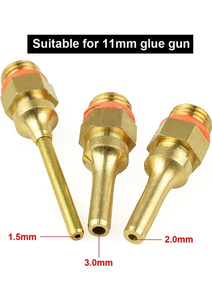 GN70-4PC Newacalox Büyük Çaplı Sıcak Tutkal Tabancası Memesi 1.5X55MM 2.0X38MM 3.0X38MM 3 Adet/grup Yüksek Kaliteli Çelik Malzeme (Yurt Dışından) indirimleri