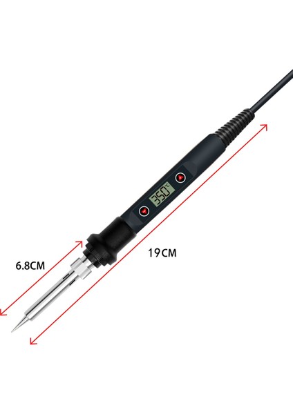 A2 Abd Elektrikli Havya 80W LCD Dijital Ekran Ayarlanabilir Sıcaklık Havya Ipuçları 220V/110V Kaynak Lehim Araçları (Yurt Dışından)