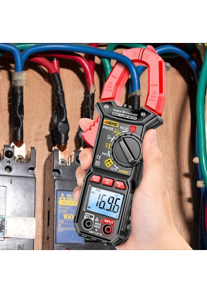 Taşınabilir Ampermetre Pens Metre Dijital Ekran Çok Fonksiyonlu Pens Metre Maksimum Sayısı 6000 Laboratuvar/fabrika/ev Için Veri Depolama (Yurt Dışından)