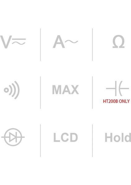 HT200A Temel HT200 Akım Pensesi Profesyonel Dijital Kelepçe Multimetre Habotest Mini Ampermetre Ac Amp Metre Pinza Amperimetriaca Ohm Test Cihazı (Yurt Dışından) indirimleri