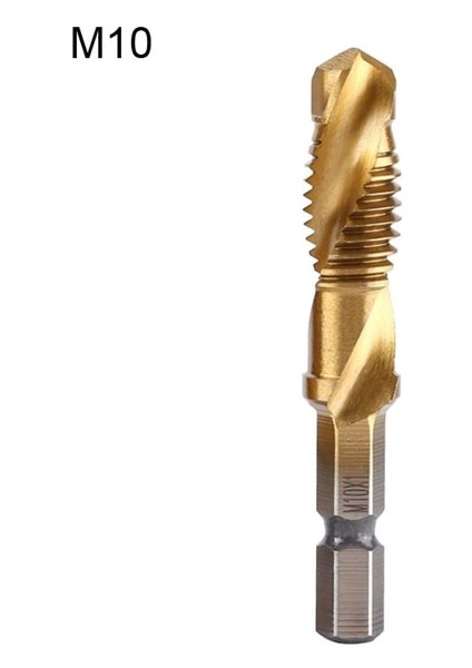 M10 Metrik Dişli Kılavuz Matkap Uçları Hss Yüksek Hız Çelik Matkap Uçları Seti M3 M4 M5 M6 M8 M10 Metal Ahşap Için Altıgen Saplı Vida Kılavuzu Dokunun Matkap (Yurt Dışından)