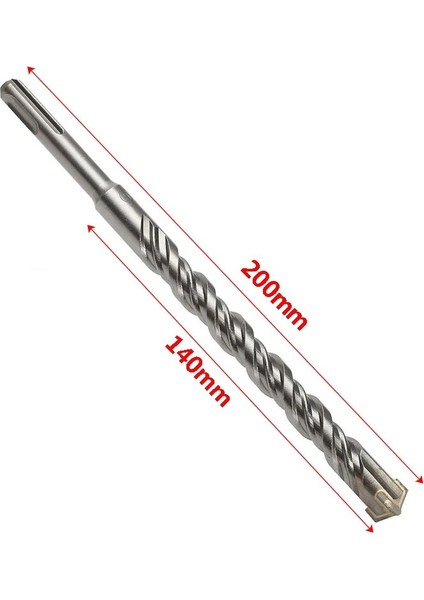 20MM x 200MM Sds-Plus 200MM Çapraz Matkap Ucu Döner Matkap Ucu Beton Matkap Ucu 6-25MM Sds-Plus Yuvarlak Saplı.duvarları ve Taşları Delmek Için (Yurt Dışından)