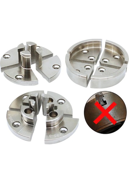 1 x Yuvarlak Çene Adım Çene 4 "kaydırma Aynası Krom Kaplama Ahşap Torna Aynası 4-Jaws Kendinden Merkezleme Ağaç Işleme Tezgahları Aksesuarları (Yurt Dışından) fiyatları