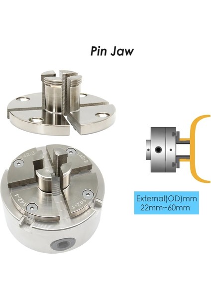 1 x Yuvarlak Çene Adım Çene 4 "kaydırma Aynası Krom Kaplama Ahşap Torna Aynası 4-Jaws Kendinden Merkezleme Ağaç Işleme Tezgahları Aksesuarları (Yurt Dışından) modelleri