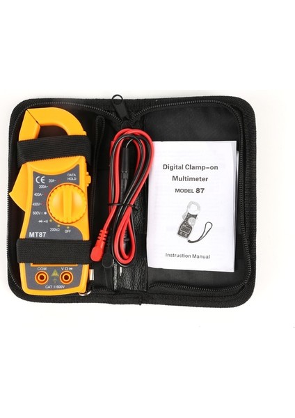 Mt-87 Çantalı Honeytek Mt-87 Mini Dijital Kelepçe Multimetre Metre Test Cihazı Akım Ac/dc Gerilim Direnci Kapasite Frekans Test Cihazı Detectio (Yurt Dışından)