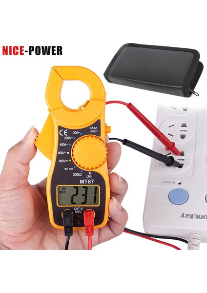Mt-87 Çantalı Honeytek Mt-87 Mini Dijital Kelepçe Multimetre Metre Test Cihazı Akım Ac/dc Gerilim Direnci Kapasite Frekans Test Cihazı Detectio (Yurt Dışından) fiyatları