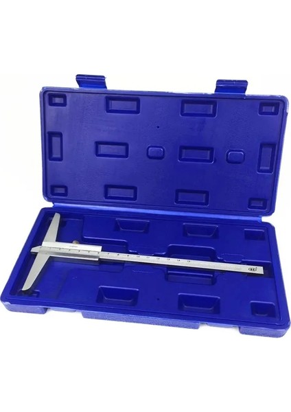Kutu ile Yüksek Kalite 150MM 6 "0.02MM Hassas Derinlik Sürmeli Kaliper Derinlik Ölçer Derinlik Ölçme Aracı (Yurt Dışından)