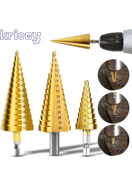 4-22MM Altıgen 3-12MM 4-12MM 4-20MM Hss Düz Oluk Adım Matkap Ucu Seti Titanyum Kaplamalı Ahşap Metal Delik Kesici Çekirdek Matkap Ucu Seti (Yurt Dışından) modelleri