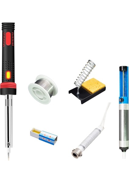 Gümüş 40W, Ab Elektrikli Kalay Havya Elektrikli Kaynakçı Elektronik Için Isı Kalemi 30W 40W 60W Gösterge Işığı ile Harici Isıtma Aracı (Yurt Dışından)