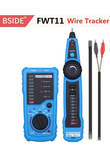 FWT11 Bsıde FWT11 Yüksek Kaliteli RJ11 RJ45 Cat5 Cat6 Telefon Kablosu Takip Cihazı Tracer Toner Ethernet Lan Ağ Kablosu Test Cihazı Hat Bulucu (Yurt Dışından)