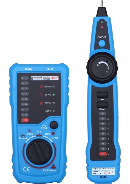 FWT11 Bsıde FWT11 Yüksek Kaliteli RJ11 RJ45 Cat5 Cat6 Telefon Kablosu Takip Cihazı Tracer Toner Ethernet Lan Ağ Kablosu Test Cihazı Hat Bulucu (Yurt Dışından)
