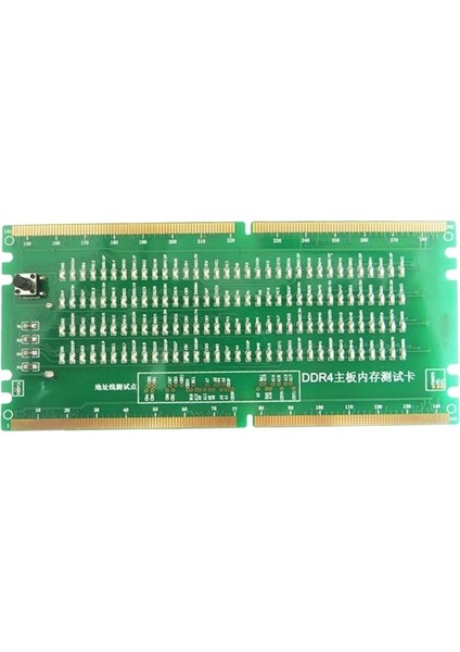 Yeşil Ddr4 Test Kartı Ram Bellek Yuvası Çıkışı LED Masaüstü Anakart Tamir Analiz Cihazı Test Cihazı (Yurt Dışından)