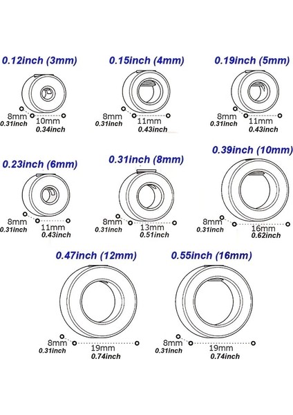 Delme Derinliği Durdurma Matkap Derinliği Durdurma Ucu Yaka Seti Ayarlanabilir Konumlandırıcı Sınır Halkası Alyan Anahtarı Durdurucuyu Sıkma Ayar Vidaları Ağaç Işleme Aleti (Yurt Dışından) fırsatları