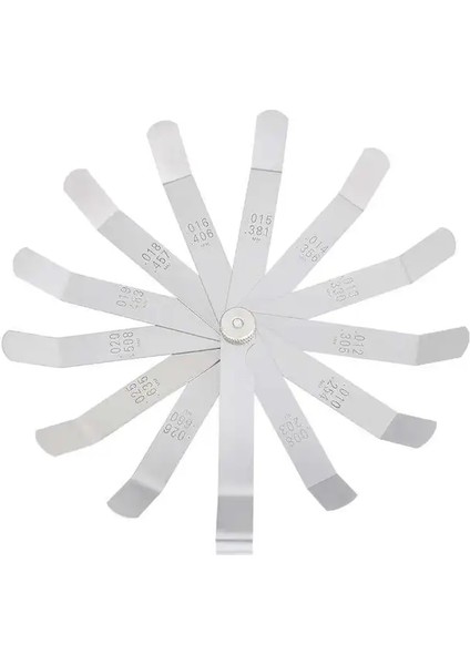 16 Adet 12 Adet 16 Adet 0.1-0.5mm Multigauge Gümrükleme Göstergesi Yüksek Mukavemetli Metrik Manganez Çelik Malzeme Feeler Ölçer Parçası Ölçme Araçları (Yurt Dışından)