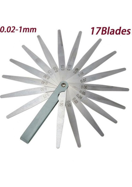 02 Filer Ölçer Metrik Boyut 0.02-1mm Kalınlık Ölçer Seti Vanalar Vanaların Yaprakları Buji Boşluğu Ölçüm Probu Boşluk Araçları (Yurt Dışından)