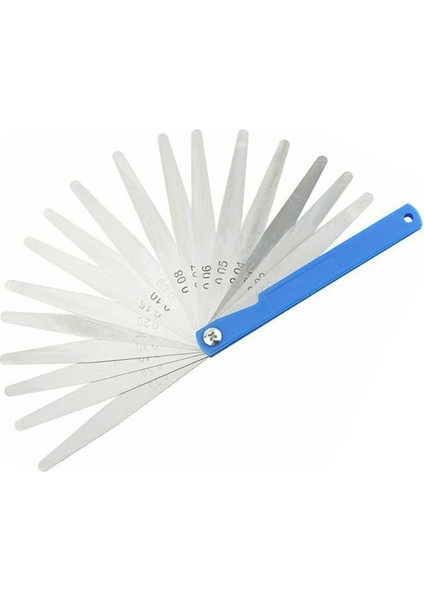 100MM Feeler Ölçer Kalınlık Ölçümü Metrik 0 02-1mm Dolgu Ölçer 360 Derece Çıkarılabilir Ayarlanabilir Itici Işaretli Düzen (Yurt Dışından)