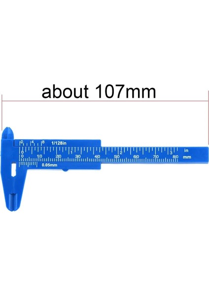 Turuncu 1 Adet Mini 0-80MM Çift Kurallı Ölçekli Plastik Sürmeli Kumpas Ölçüm Öğrenci Dıy Ölçü Aracı Metal Işleme Ağaç Işleme (Yurt Dışından)