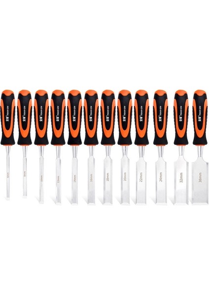 Düz Keski 22MM Özel Çelik Ağaç Işleme Keski Düz Kafa Ahşap Keski El Ağaç Işleme Aleti Büyük Evrensel Tam Set Keski Düz Keski Alaşım (Yurt Dışından)