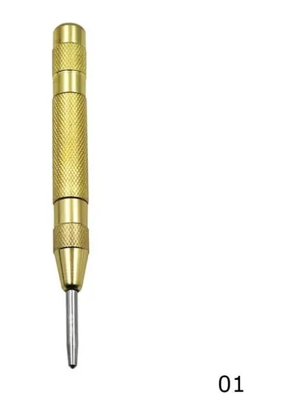 Altın Çok Fonksiyonlu 5 Inç Otomatik Merkez Pimi Yaylı Mark Merkezi Punch Aracı Ahşap Girinti Mark Ağaç Işleme Aleti Bit (Yurt Dışından)