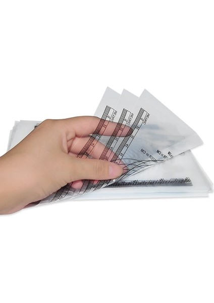 250 Adet Wıntape 15 cm 6 Inç Şeffaf Tıbbi Tek Kullanımlık Yara Ölçüm Cetveli Tıbbi Kağıt Çapı Mezura Araçları 250 Adet/takım (Yurt Dışından)