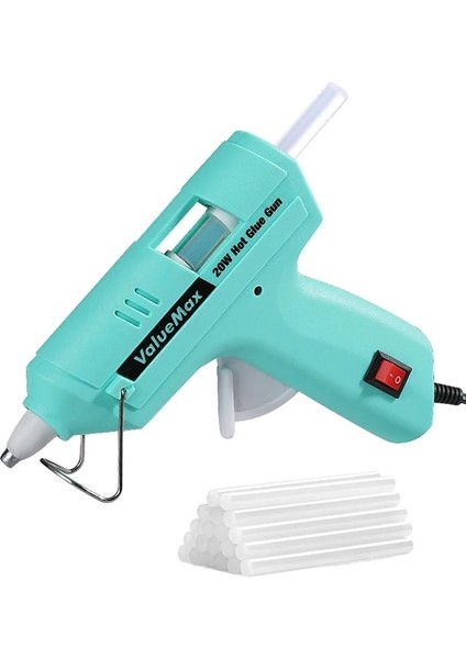 V099010AS 20 W, Ab Valuemax 20 W Sıcak Tutkal Tabancası Ev Için Dıy Hızlı Onarım Mini Tutkal Tabancası Aracı 20 Adet 7 mm Tutkal Çubukları (Yurt Dışından)
