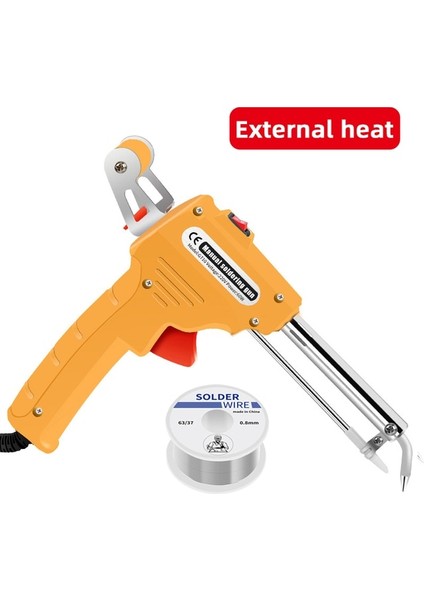 Sarı Harici Isı 110V, Abd Elektrikli Havya 110V/220V 60W Abd/euplug Manuel Lehimleme Tabancası Harici Dahili Isıtma Otomatik Teneke Tabancası Araçları Gönder (Yurt Dışından)