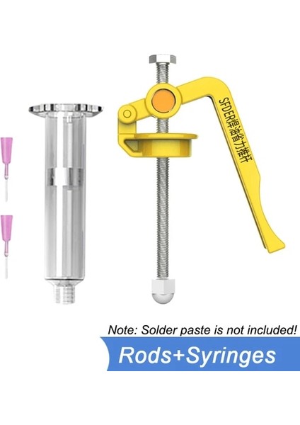 Çubuklar Şırıngalar Lehim Pastası Tutkal Tabancası Ekstruder Devre Kartı Tamiri Lehim Pastası Güçlendirici Uv Tutkal Tabancası Güçlendirici Lehimleme Aksesuarları (Yurt Dışından)