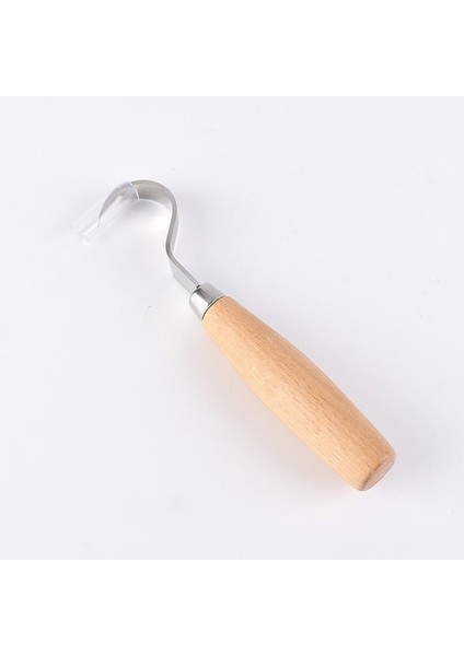 Kavisli 1 Adet/2 Adet Yeni Paslanmaz Çelik Ahşap Oyma Kesici Ahşap Heykel Dıy Ahşap Saplı Kaşık Oyma Bıçağı Gravür Araçları Kiti (Yurt Dışından)