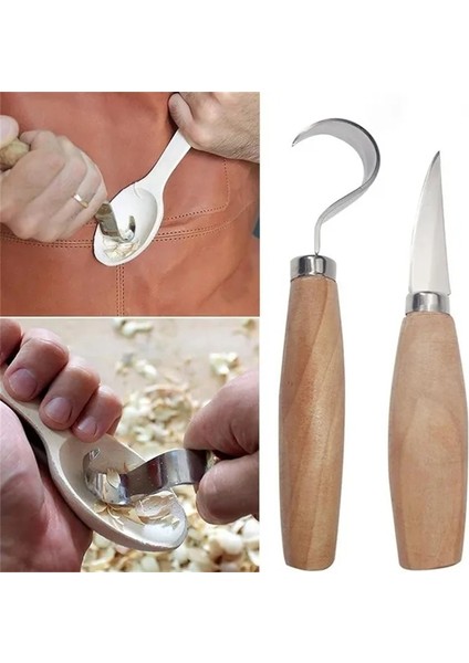 Kavisli 1 Adet/2 Adet Yeni Paslanmaz Çelik Ahşap Oyma Kesici Ahşap Heykel Dıy Ahşap Saplı Kaşık Oyma Bıçağı Gravür Araçları Kiti (Yurt Dışından) modelleri