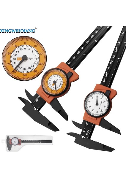 Imperial Yeni 1 Adet Kadranlı Kumpas Ölçer Ölçüm Araçları Plastik Sürmeli Kumpas Izle Yüksek Hassasiyetli Kadranlı Gösterge 0-150MM (Yurt Dışından) fiyatları